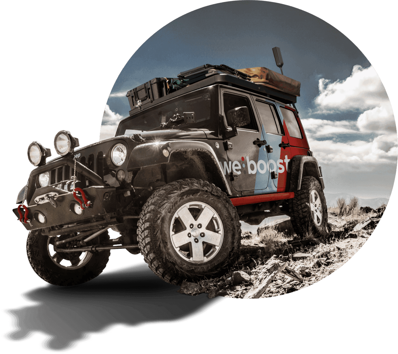 Overland vehicle social media image