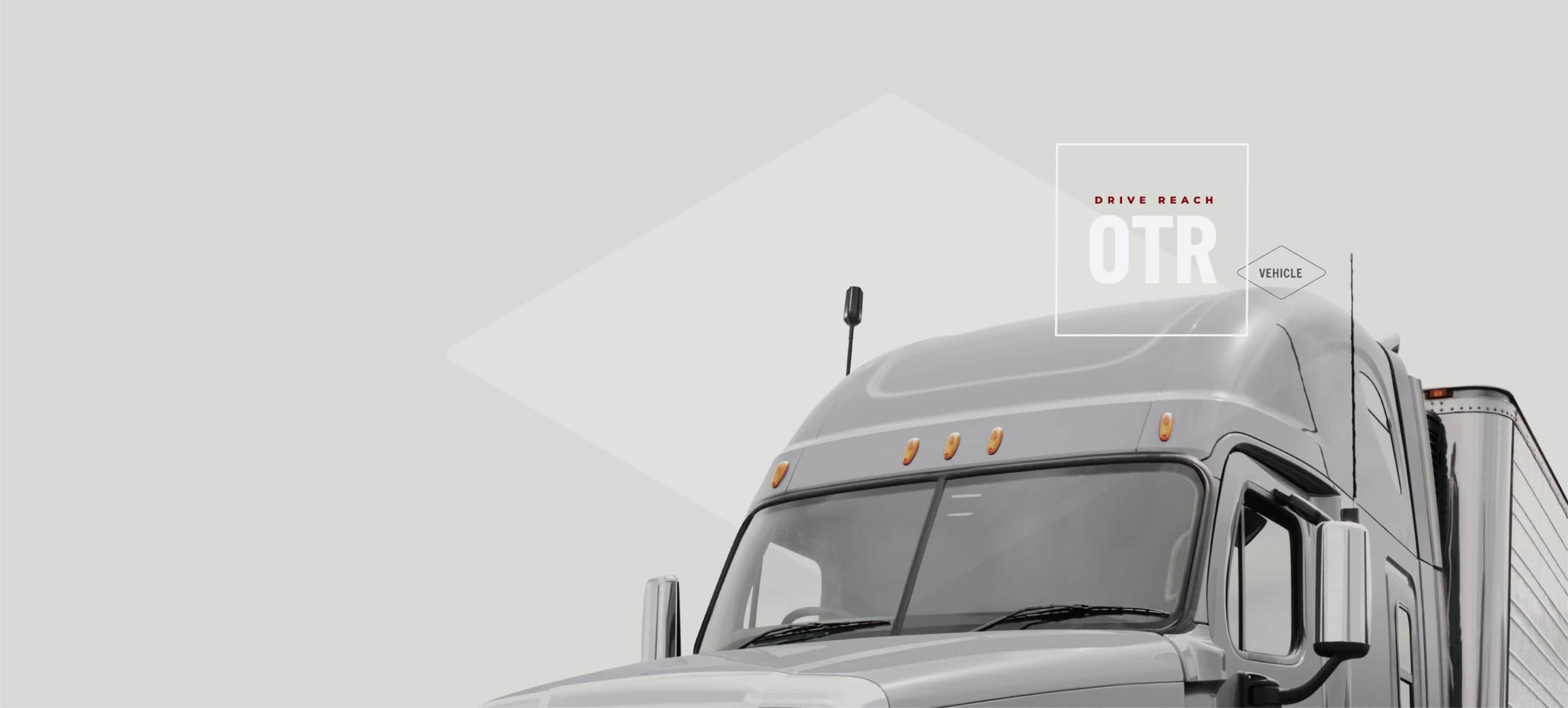 semi truck with weboost antenna