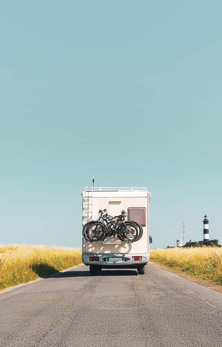 semi trucks with mountain