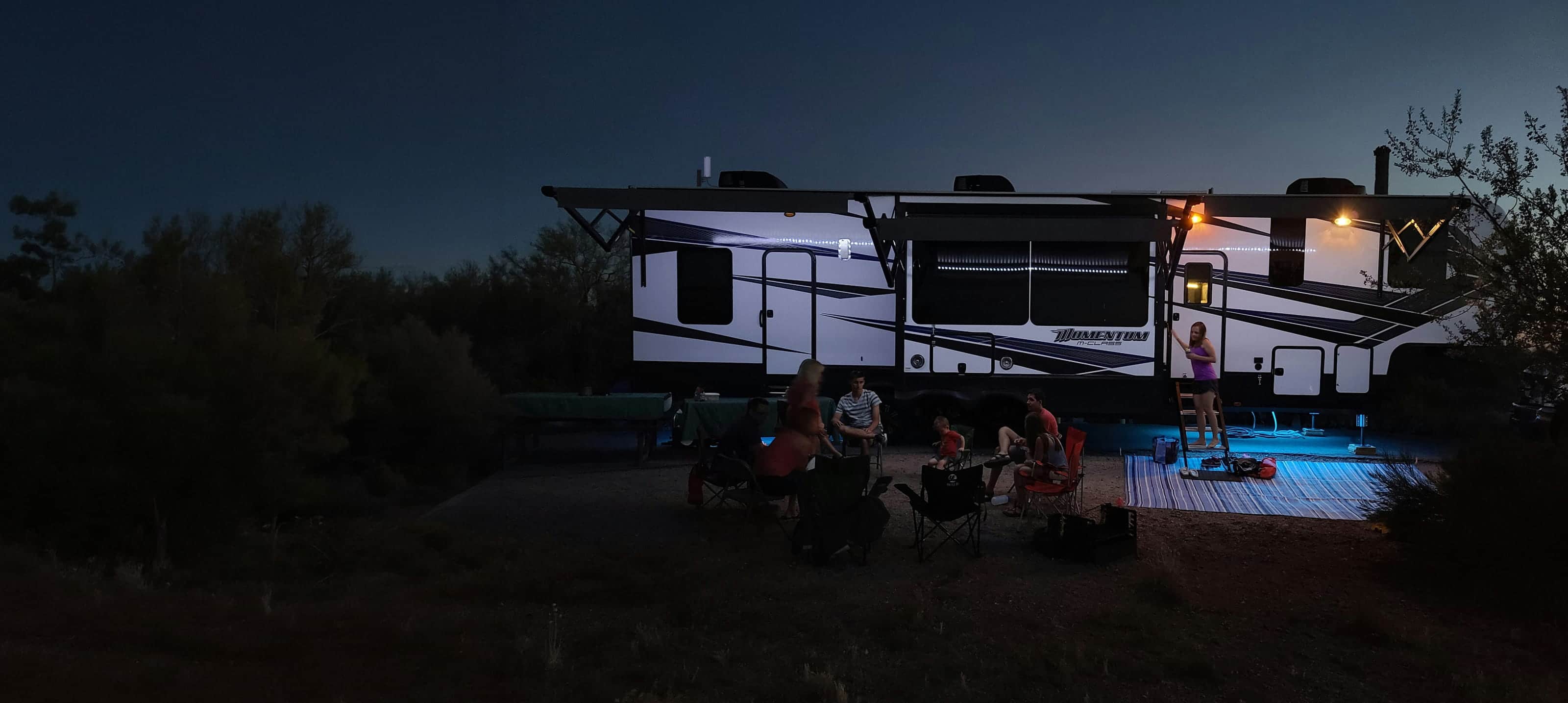 rv overlooking the coast