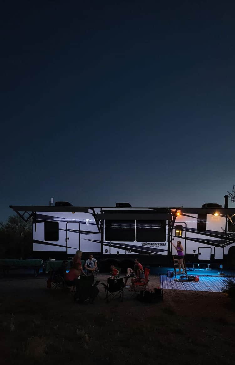 rv overlooking the coast